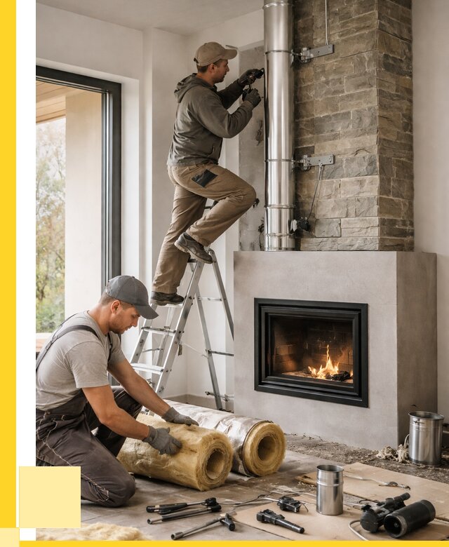 Монтаж дымоходов для каминов в Щекине от 15438 р. ЭриданЕкн