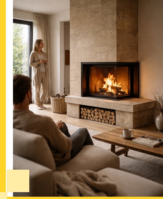 Угловые камины из кирпича установка в Щекине от 154380 р. ЭриданЕкн