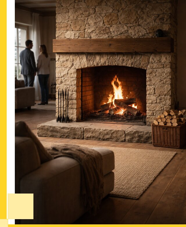 Открытые камины под ключ в Щекине от 154380 р. ЭриданЕкн