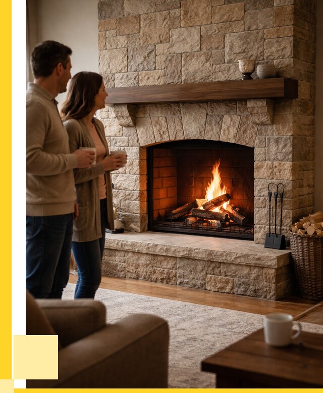 Каменные камины на заказ в Щекине от 185256 р. | ЭриданЕкн