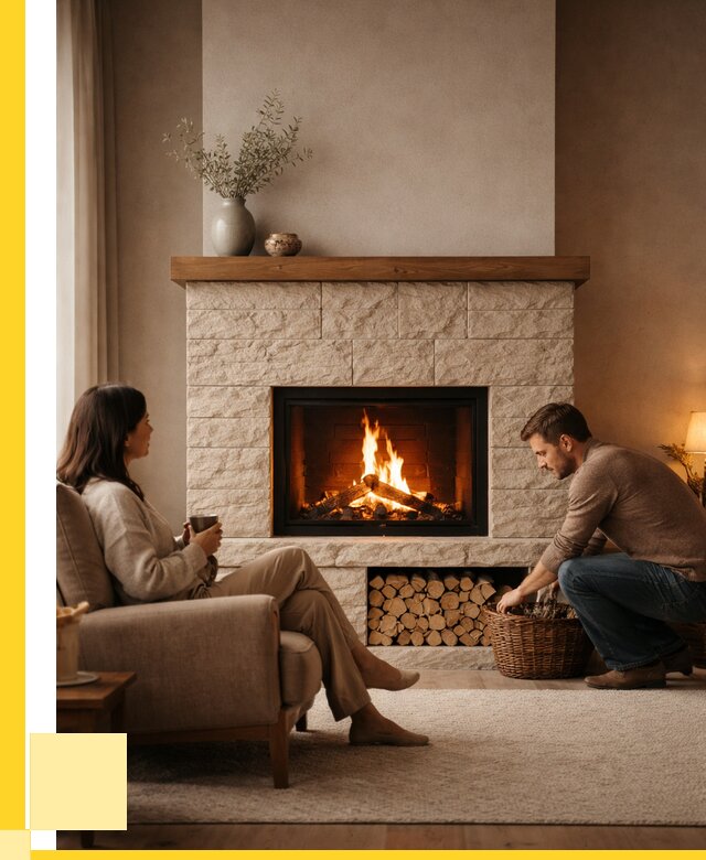 Камины для дома в Щекине под ключ от 154380 р. | ЭриданЕкн