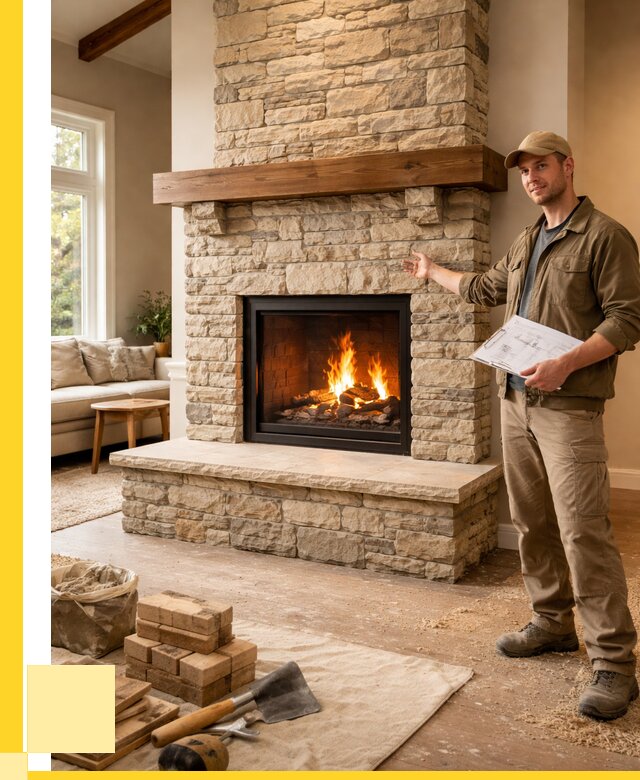 Камины под ключ в Щекине от 185256 р. | ЭриданЕкн — установка