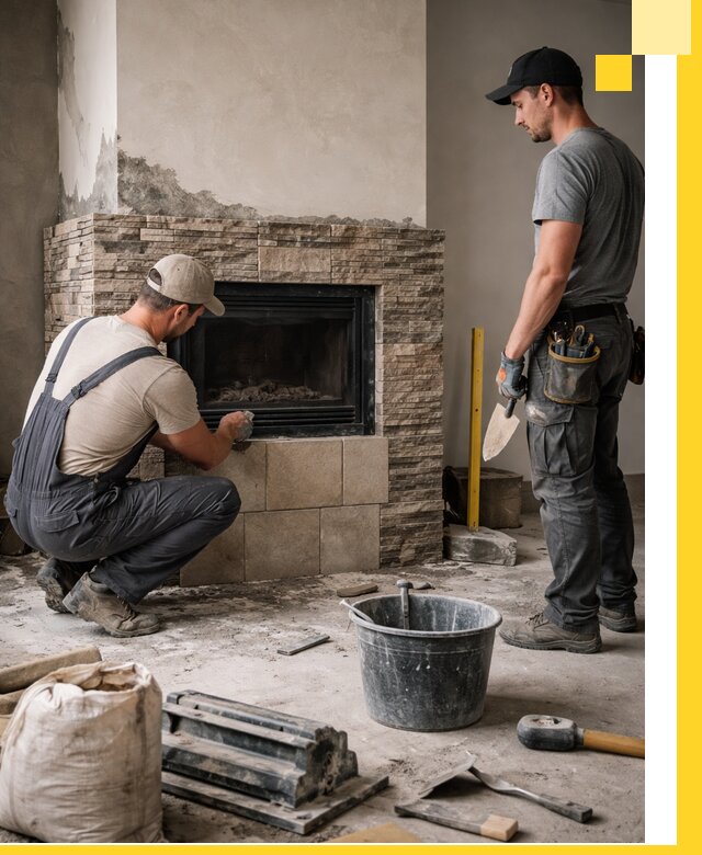 Камины под ключ в Щекине: проект, изготовление и монтаж