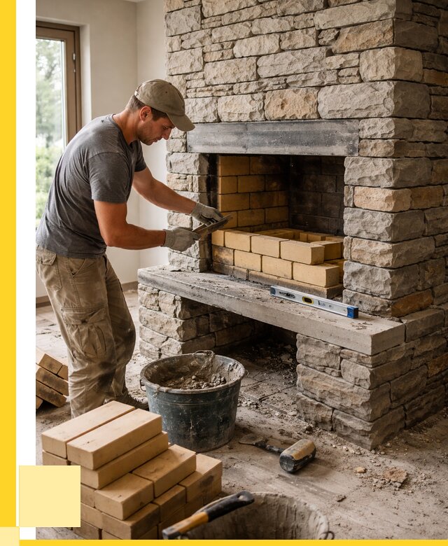 Кладка каминов и камина в Щекине от 25730 р. ЭриданЕкн