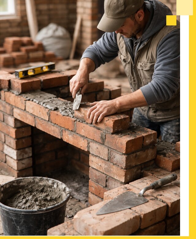 Кладка каминов под ключ в Щекине профессиональная отделка и монтаж