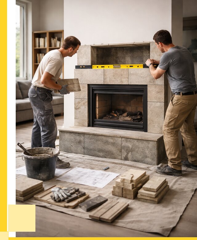 Монтаж каминов и установка в Щекине от 46314 р. | ЭриданЕкн