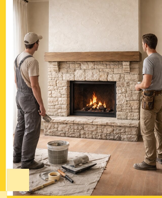 Отделка каминов в Щекине от 6690 р. под ключ | ЭриданЕкн