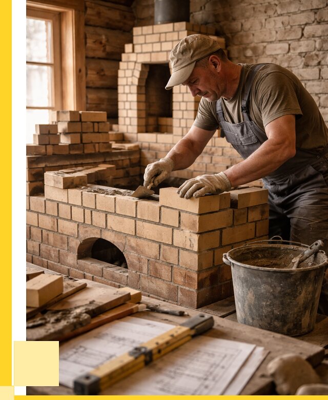 Кладка печей из кирпича в Щекине цены от 30876 р. - ЭриданЕкн