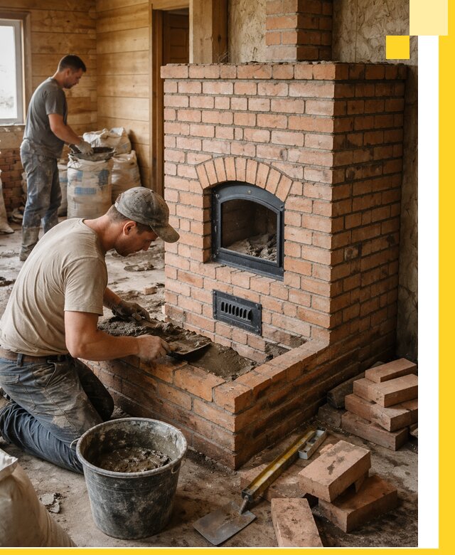 Профессиональное строительство печей в Щекине под ключ