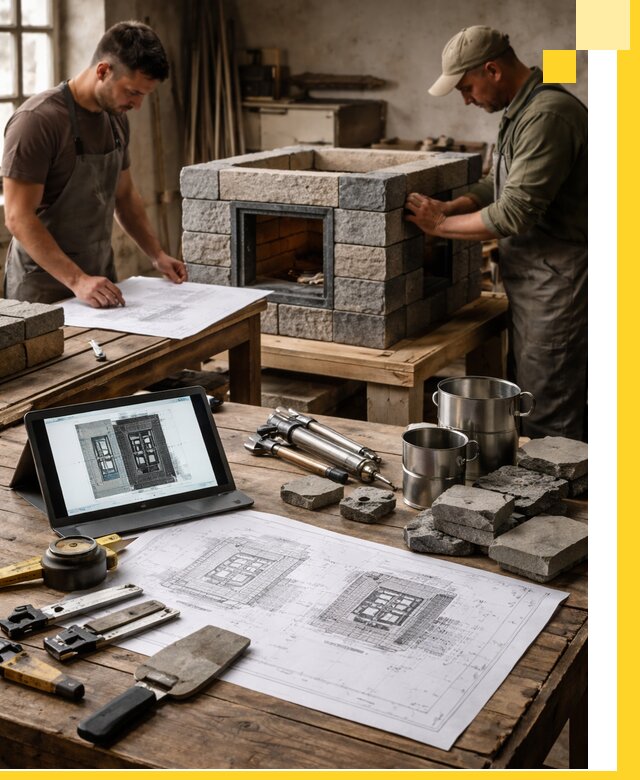 Разработка проектов печей с согласованием и монтажом в Щекине