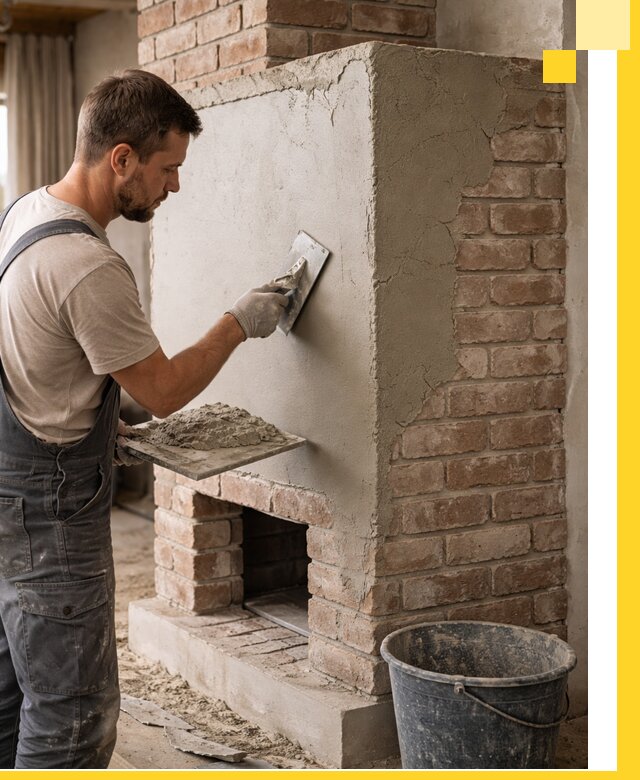 Отделка печей и облицовка каминов в Щекине под ключ