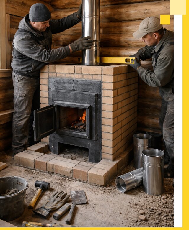 Проектирование, изготовление и установка банных печей в Щекине