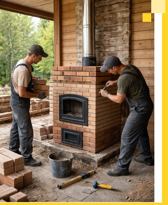 Производство и установка дачных печей под ключ в Щекине
