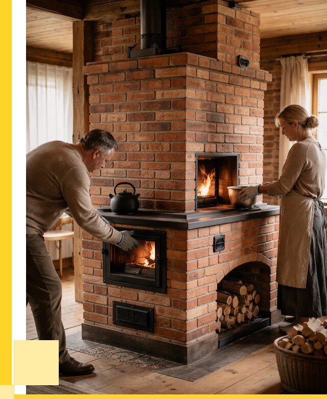 Печи для загородного дома под ключ в Щекине от 82336 р. | ЭриданЕкн