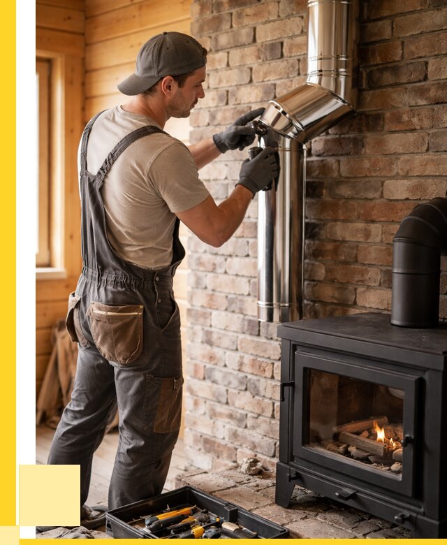 Монтаж дымоходов для печей в Щекине от 7719 р. | ЭриданЕкн