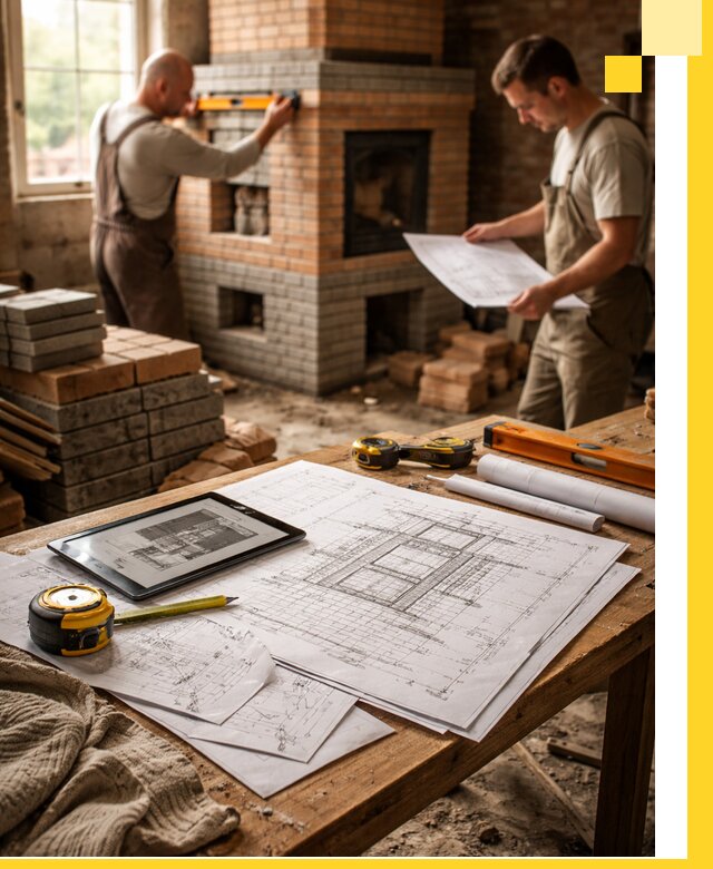 Проекты печей и каминов с индивидуальным дизайном в Щекине