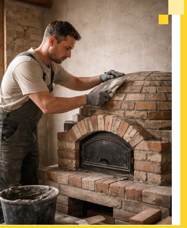 Изготовление и монтаж помпейских печей на заказ в Щекине