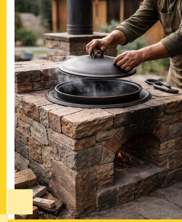 Печи для казана в Щекине по цене от 18526 р. | ЭриданЕкн