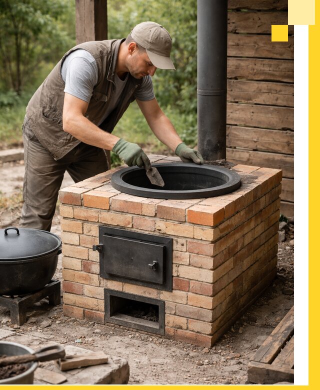 Изготовление и установка печей для казана в Щекине под ключ