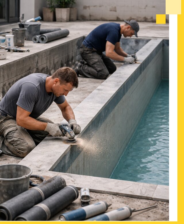 Профессиональный ремонт бассейнов под ключ в Щекине