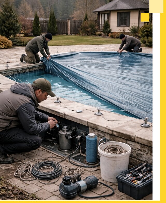 Консервация бассейнов в Щекине: подготовка к длительному хранению