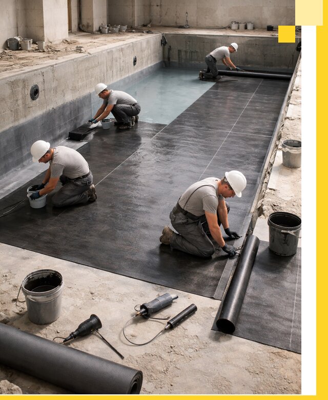 Профессиональная гидроизоляция бассейнов и чаш в Щекине под ключ