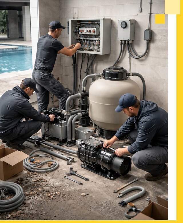 Профессиональный монтаж оборудования для бассейнов в Щекине