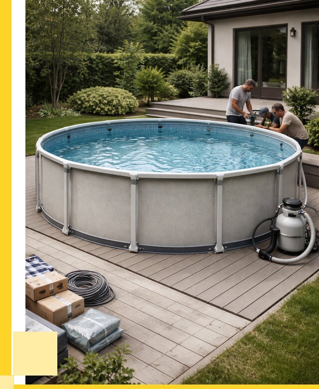 Купить каркасные бассейны в Щекине от 46314 р. | ЭриданЕкн