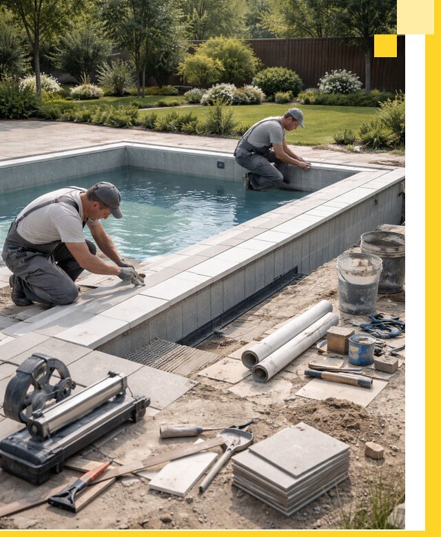 Строительство открытых бассейнов под ключ в Щекине профессионально