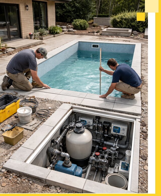 Строительство качественных домашних бассейнов под ключ в Щекине