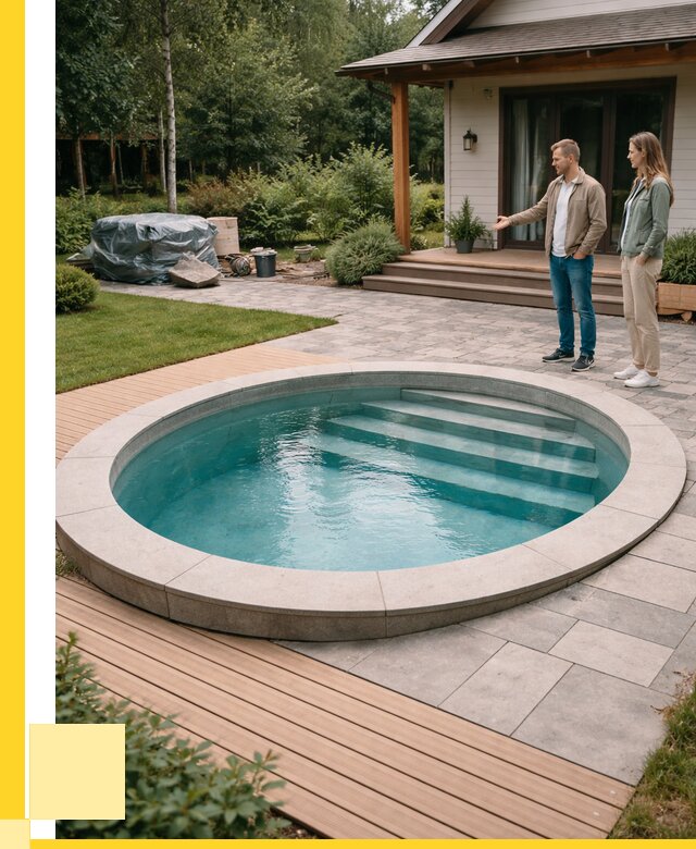 Бассейн на даче под ключ в Щекине от 205840 р., ЭриданЕкн