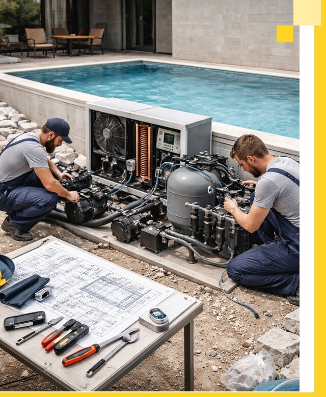 Проектирование и монтаж бассейнов с подогревом в Щекине