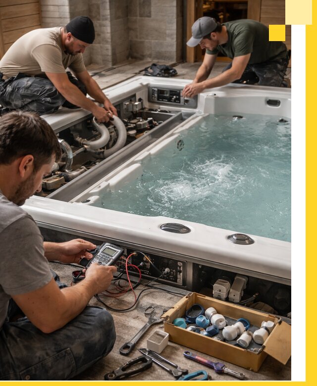 Гидромассажные бассейны под ключ в Щекине, дизайн и монтаж