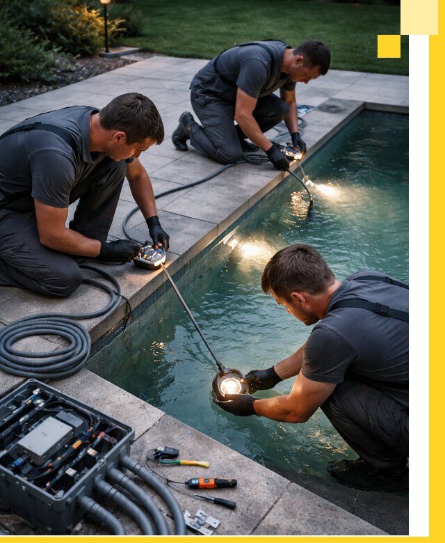 Профессиональное освещение бассейнов в Щекине: дизайн и монтаж