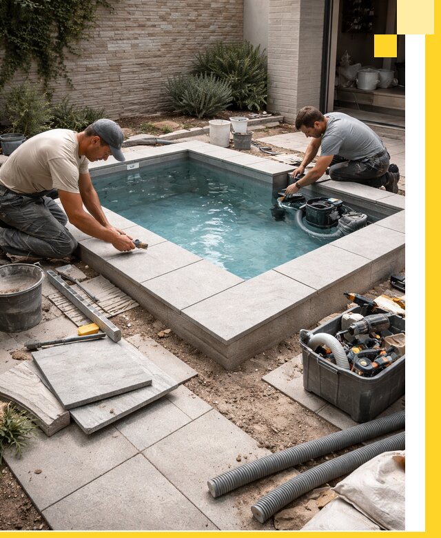 Мини бассейны под ключ в Щекине, дизайн и установка