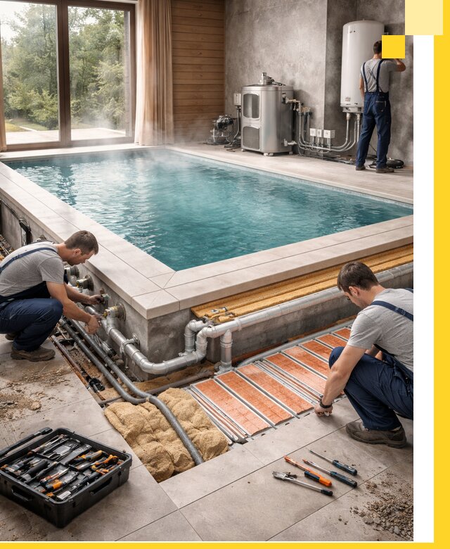 Проектирование и строительство тёплых бассейнов в Щекине