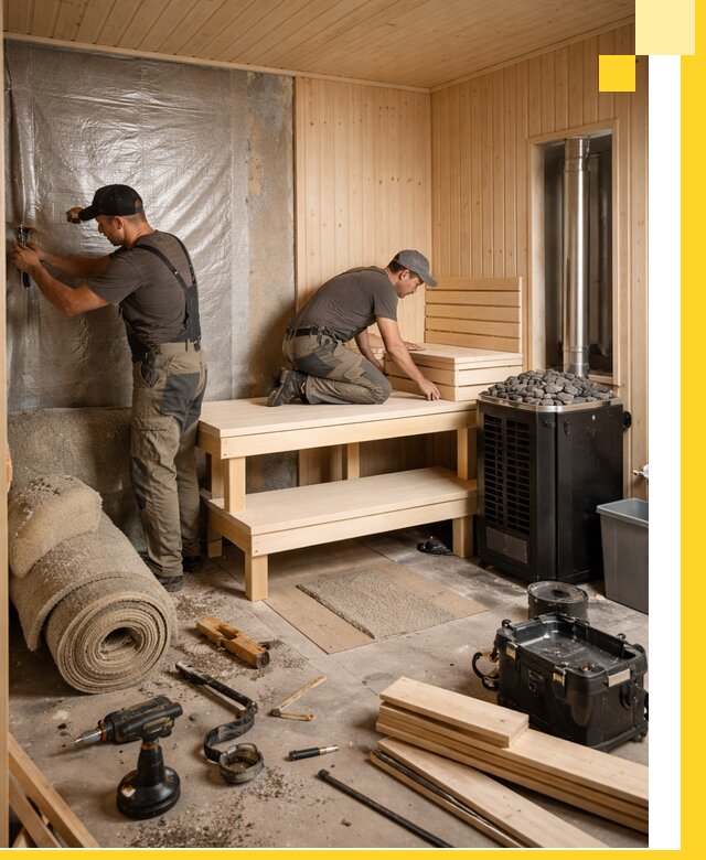 Проекты саун под ключ в Щекине дизайн и строительство