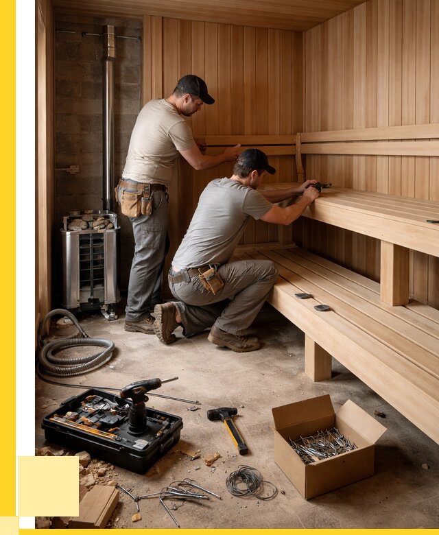 Монтаж саун под ключ в Щекине от 123504 р. | ЭриданЕкн