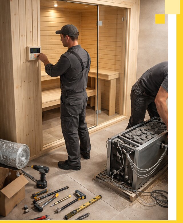 Поставка, установка и монтаж электрических саун в Щекине