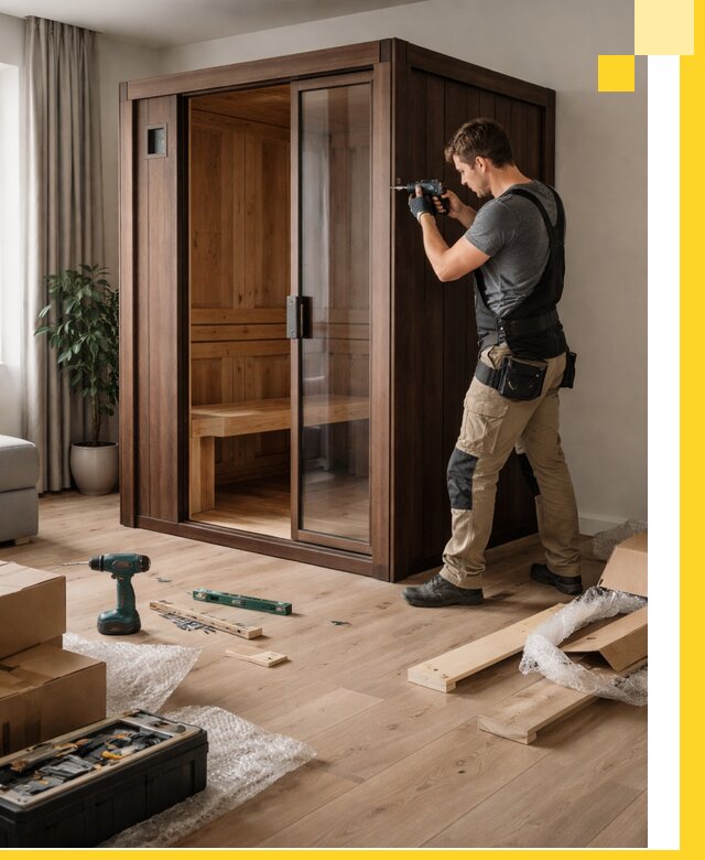 Установка и производство мини саун под ключ в Щекине