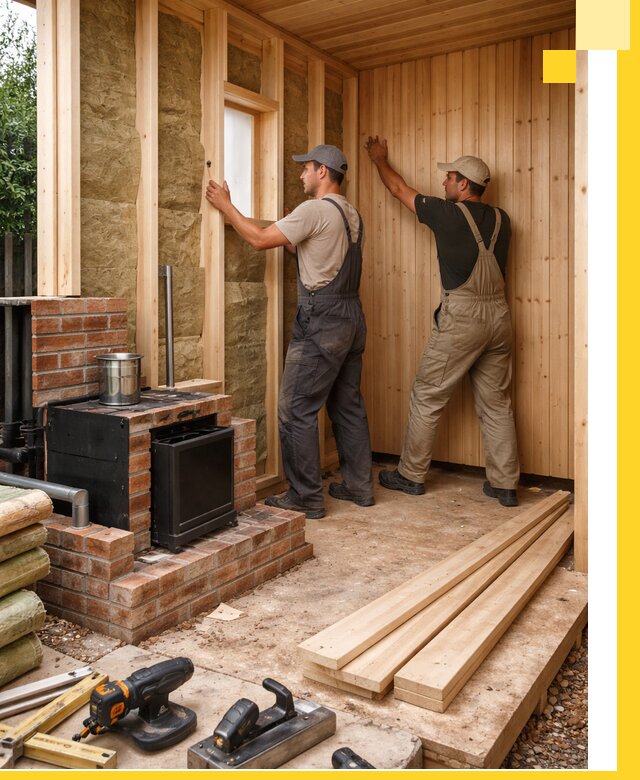 Строительство и установка дачных саун под ключ в Щекине