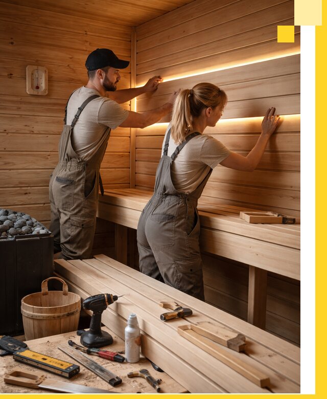 Дизайн саун и бань под ключ с индивидуальным проектом в Щекине