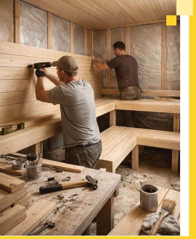 Профессиональная отделка бань и саун под ключ в Щекине