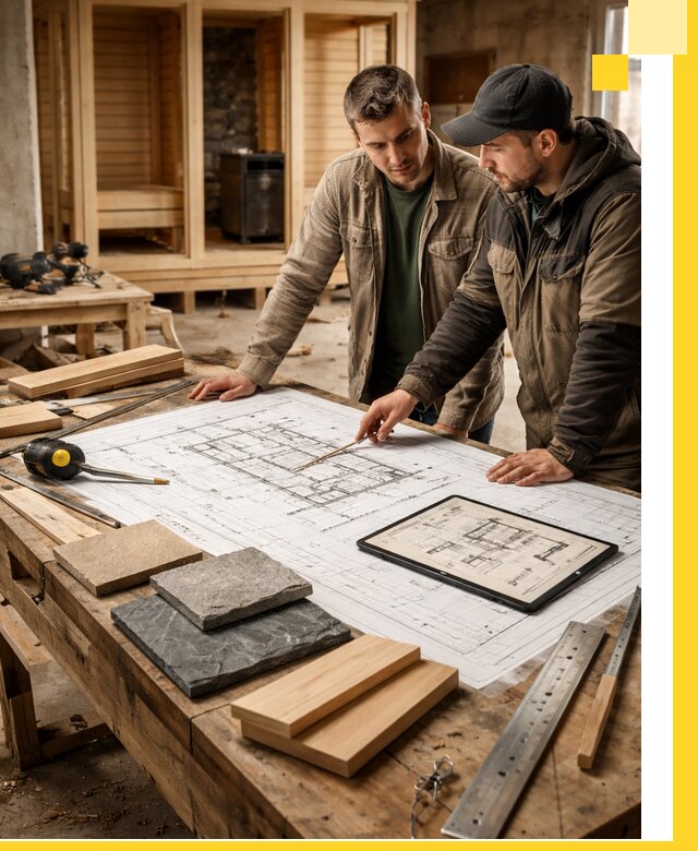 Проекты бань под ключ и планы строительства в Щекине