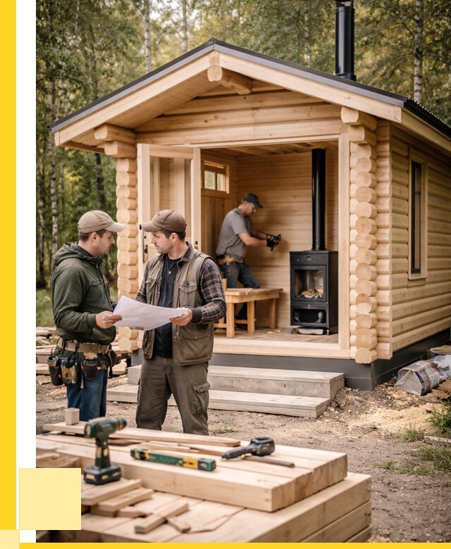 Монтаж бань под ключ в Щекине — от 205840 р. | ЭриданЕкн