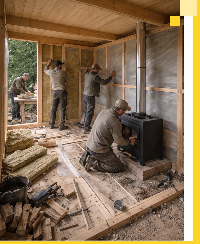 Профессиональный монтаж бань под ключ в Щекине для дома