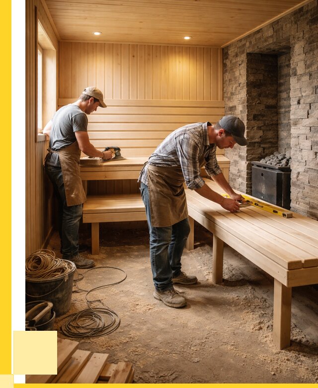 Отделка бани в Щекине: внутренняя отделка от 3088 р. | ЭриданЕкн