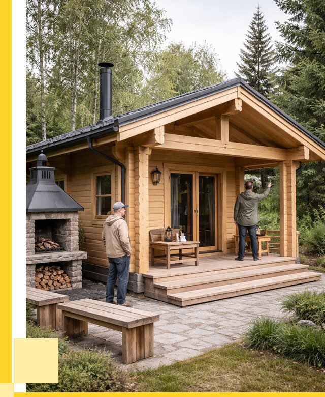 Деревянные бани под ключ в Щекине от 463140 р. | ЭриданЕкн