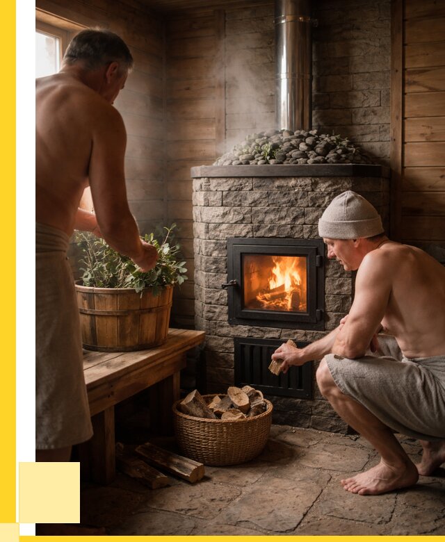 Банные печи под ключ в Щекине от 46314 р. | ЭриданЕкн кирпичная