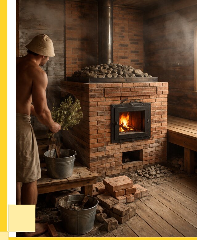 Кирпичные банные печи в Щекине от 92628 р. | ЭриданЕкн